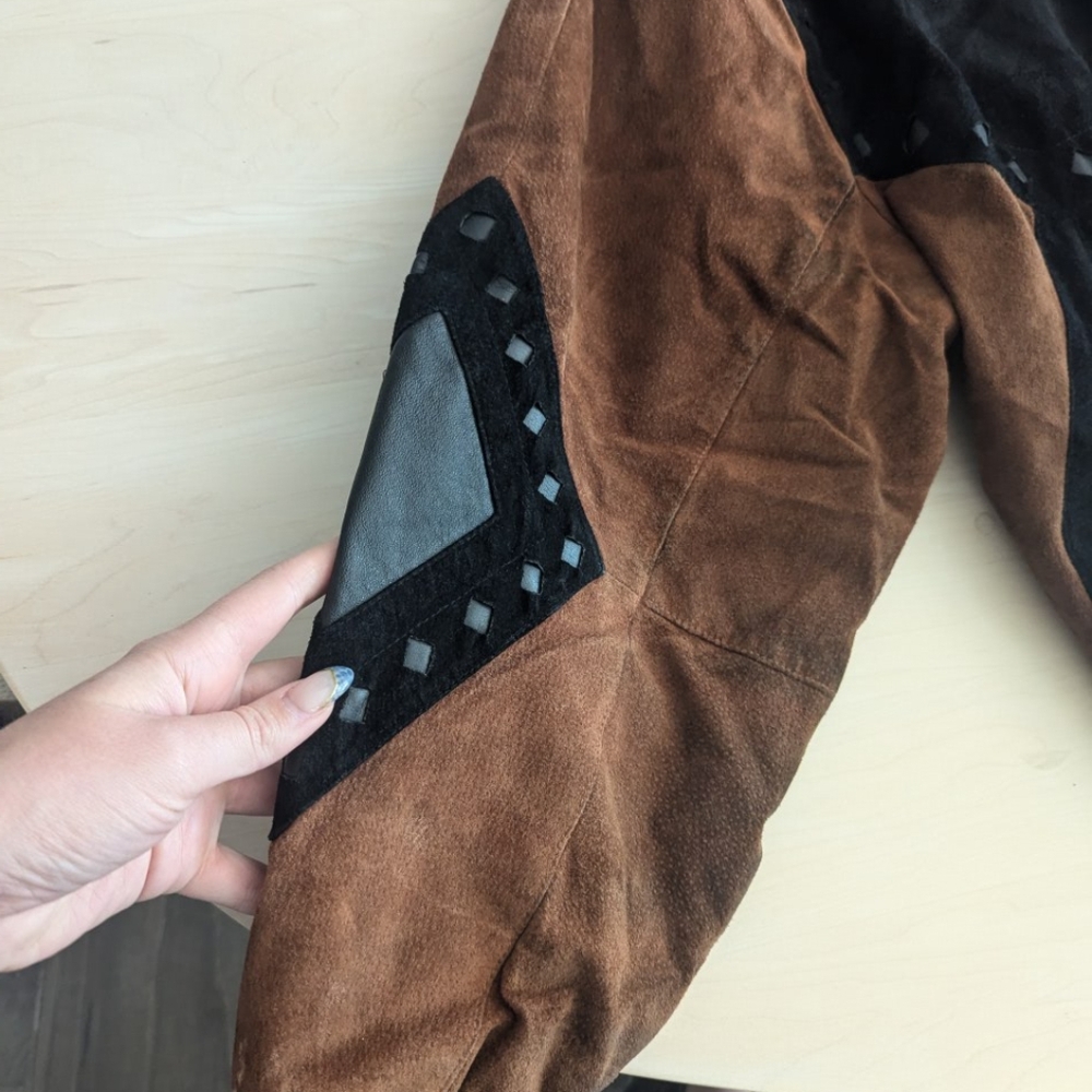 Y2k Vintage Edgy Biker Code Zero Leather Bomber J… - image 3